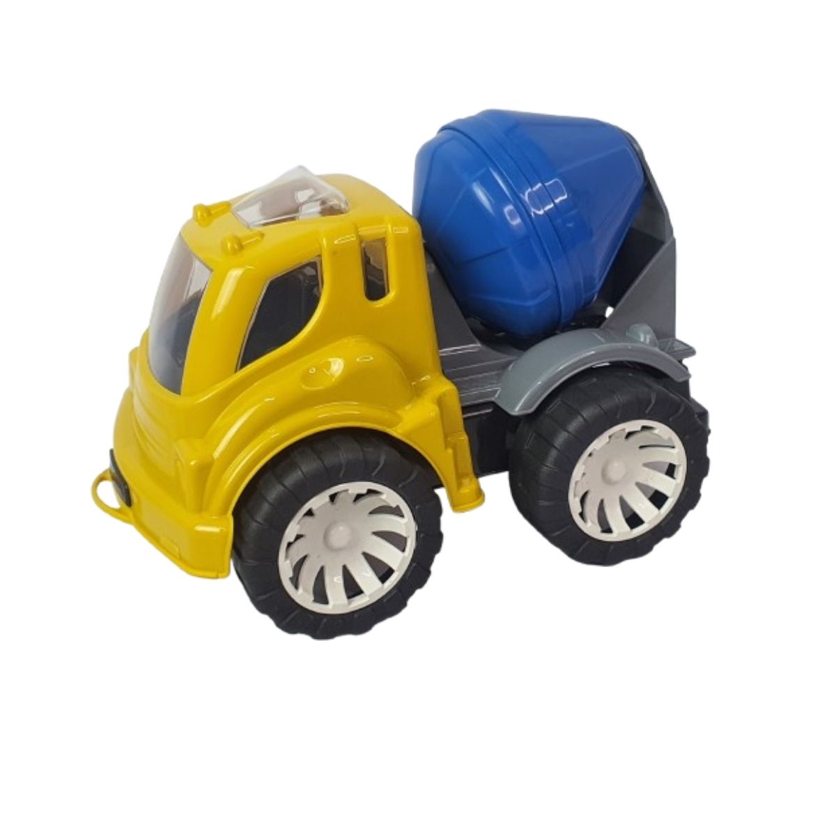 Brinquedo Caminhão Betoneira Amarelo Com Azul - Smiling Kids Brinquedo Caminhão Betoneira Amarelo Com Azul - Smiling Kids